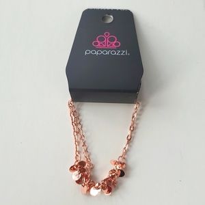 Boutique Paparazzi Bright Copper Tone Small Circles Adjustable Bracelet